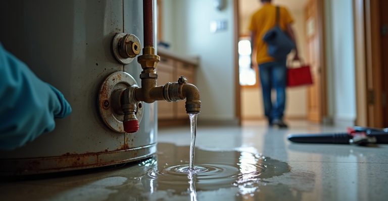 leaking hot water system fix